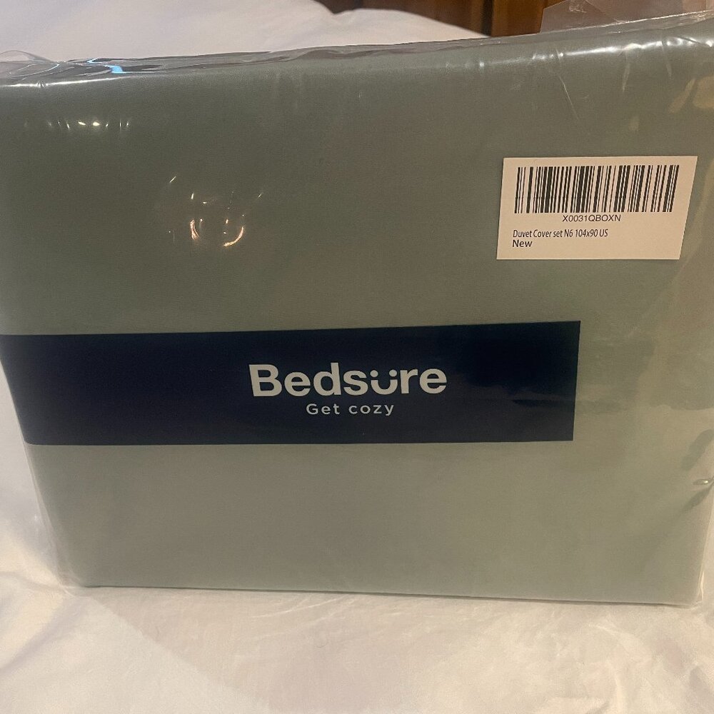 BEDSURE Sage King Duvet Cover Set